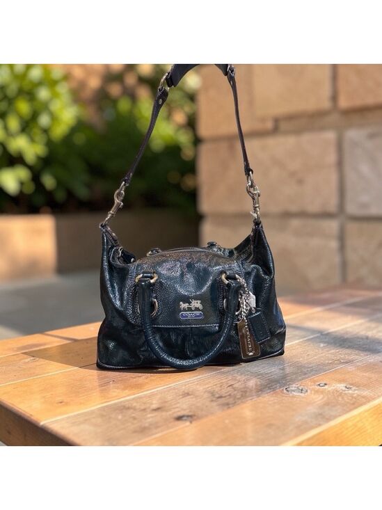 Coach Handbags - Coach Madison Sabrina Satchel 14178 Cobalt Blue 2 way
